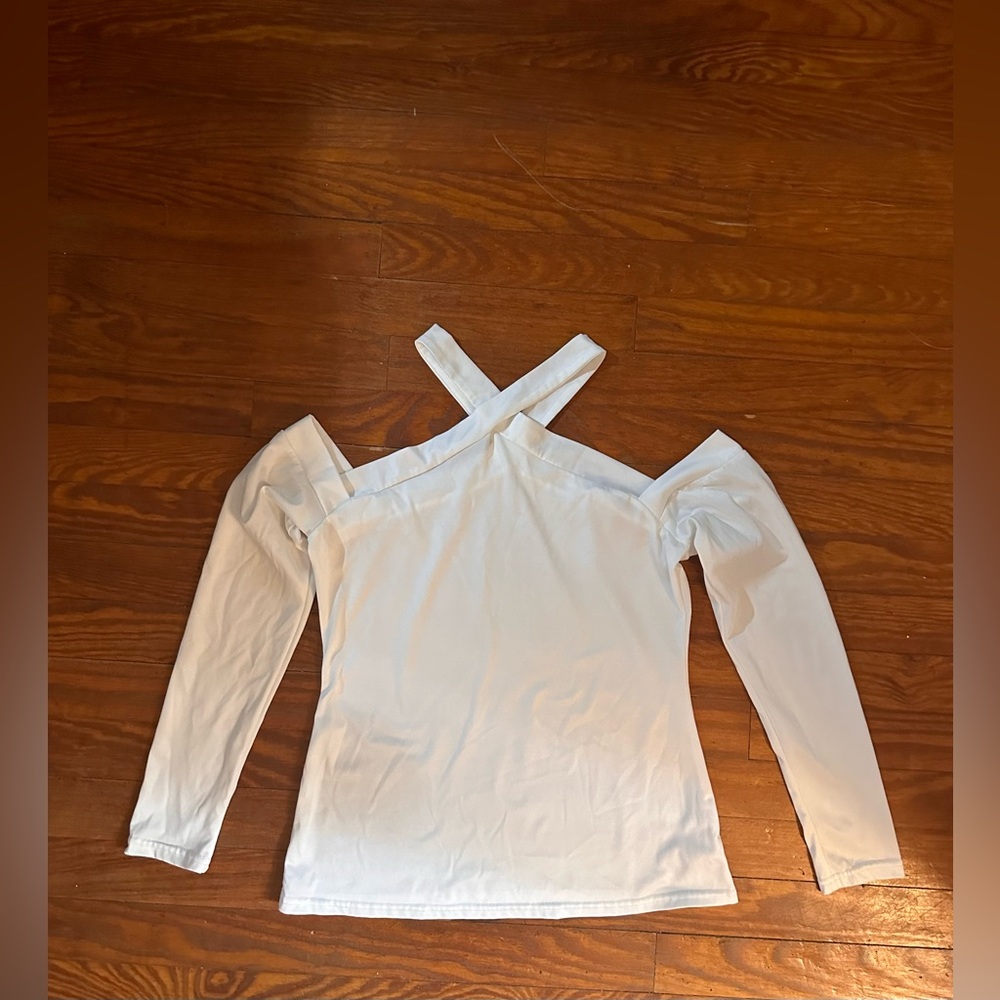 🆕White elegant blouse long sleeve XS